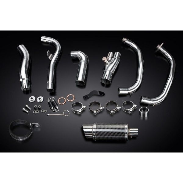 Delkevic volledig systeem Round Carbon 200mm - NINJA 300 (2013-2019)