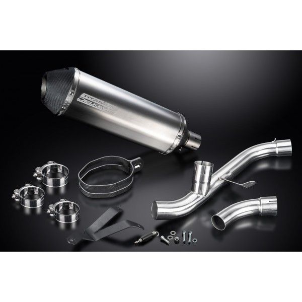 Delkevic slip-on kit X-Oval Titanium 343mm - SUPERSPORT 2017-2019