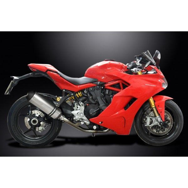 Delkevic slip-on kit X-Oval Titanium 343mm - SUPERSPORT 2017-2019