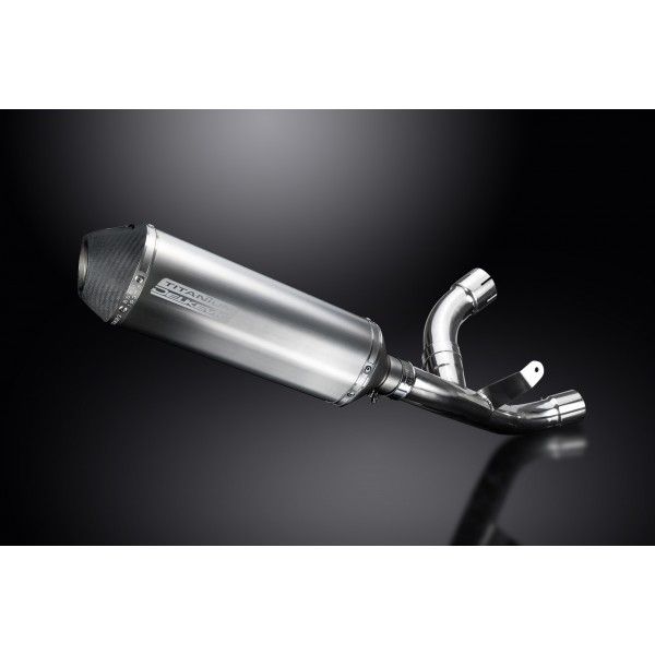 Delkevic slip-on kit X-Oval Titanium 343mm - SUPERSPORT 2017-2019