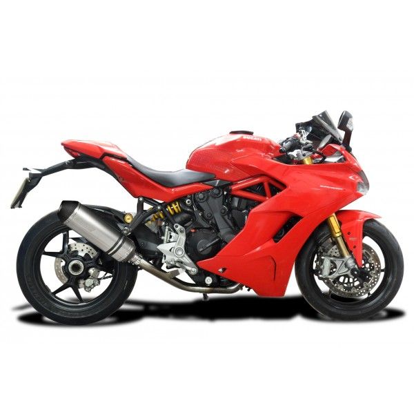 Delkevic slip-on kit X-Oval Titanium 343mm - SUPERSPORT 2017-2019