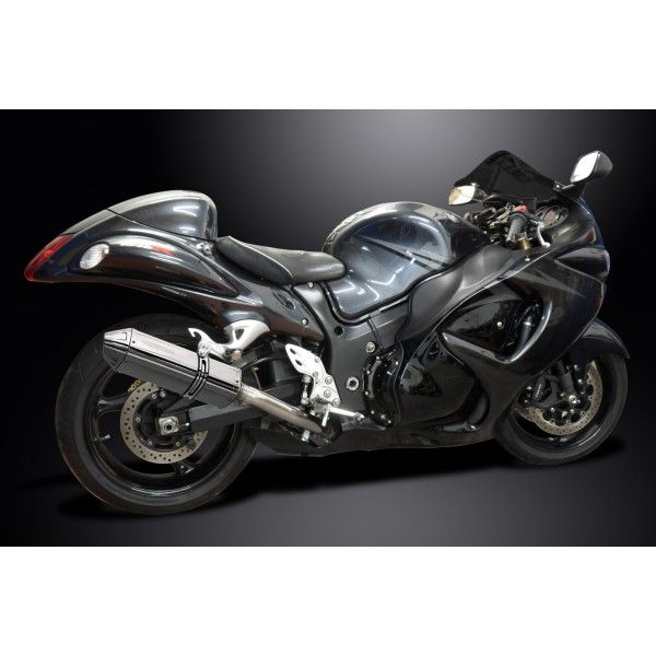 Delkevic slip-on kit Tri-Oval RVS 320mm - GSX1300R HAYABUSA (2008-2019)