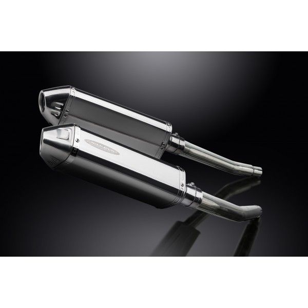 Delkevic slip-on kit Tri-Oval RVS 320mm - GSX1300R HAYABUSA (2008-2019)