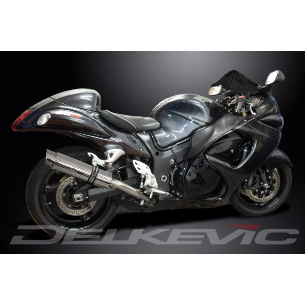 Delkevic slip-on kit Round RVS 350mm - GSX1300R HAYABUSA (2008-2019)