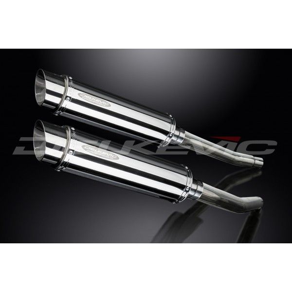 Delkevic slip-on kit Round RVS 350mm - GSX1300R HAYABUSA (2008-2019)