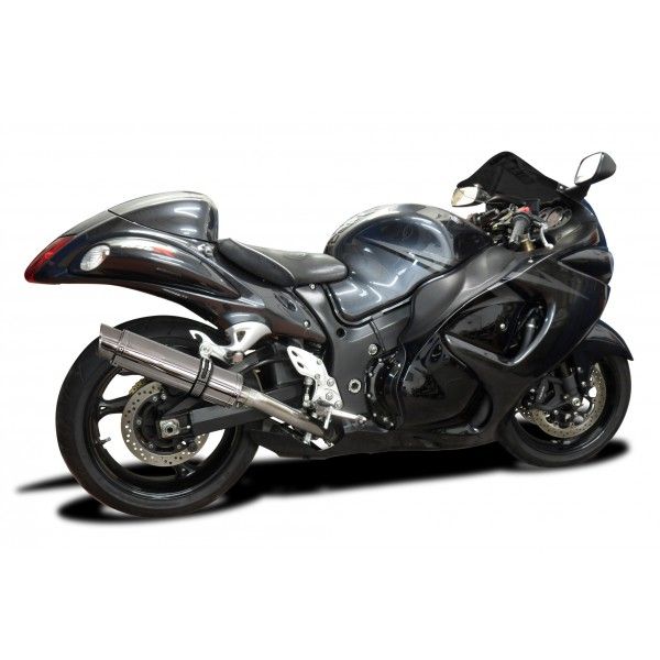 Delkevic slip-on kit Round RVS 350mm - GSX1300R HAYABUSA (2008-2019)