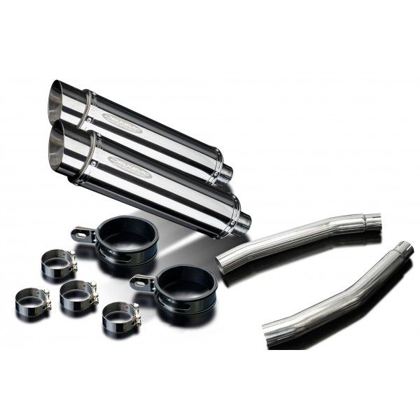 Delkevic slip-on kit Round RVS 350mm - GSX1300R HAYABUSA (2008-2019)
