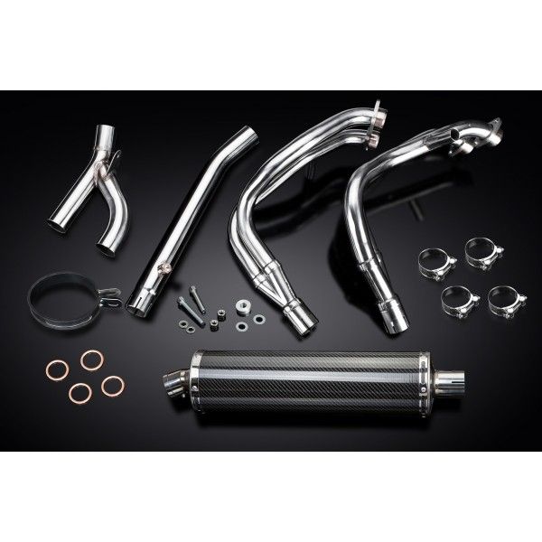 Delkevic volledig systeem Oval Carbon 450mm - GSX1300R HAYABUSA 1999-2007