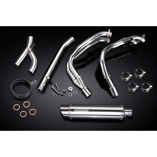 Delkevic volledig systeem Round RVS 350mm zonder e-keur - GSX1300R HAYABUSA 1999-2007