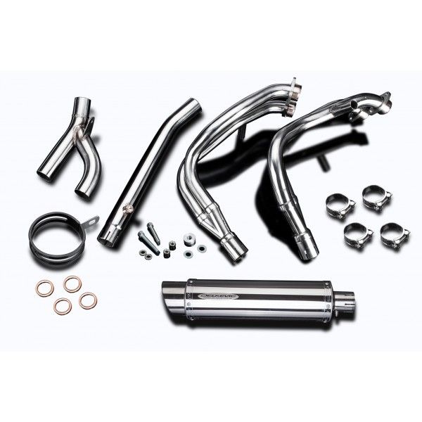 Delkevic volledig systeem Round RVS 350mm zonder e-keur - GSX1300R HAYABUSA 1999-2007