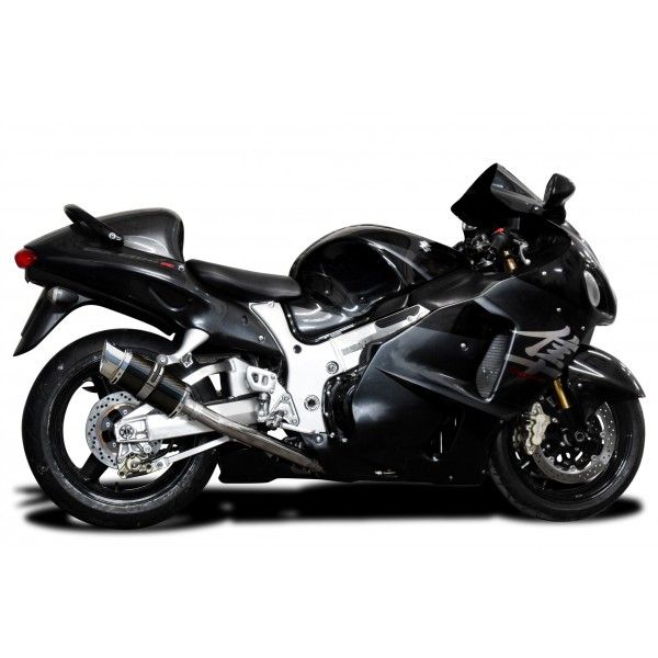 Delkevic volledig systeem Round Carbon 200mm - GSX1300R HAYABUSA 1999-2007