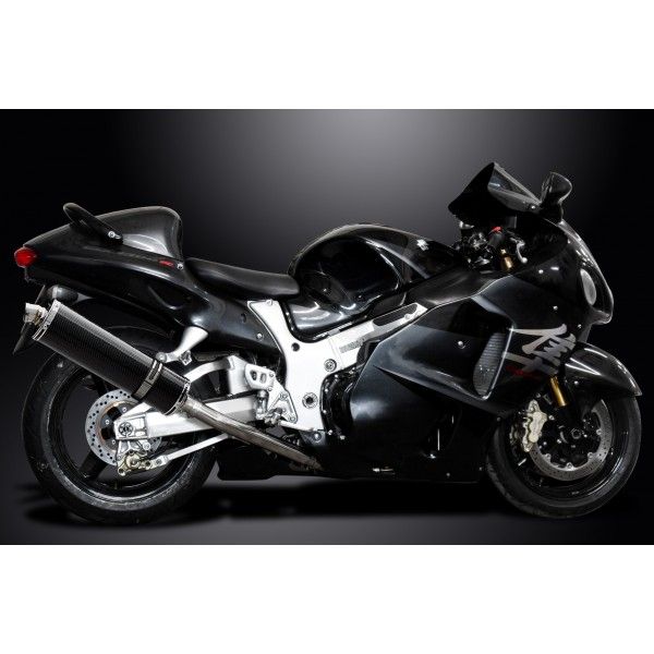 Delkevic volledig systeem Oval Carbon 450mm - GSX1300R HAYABUSA 1999-2007