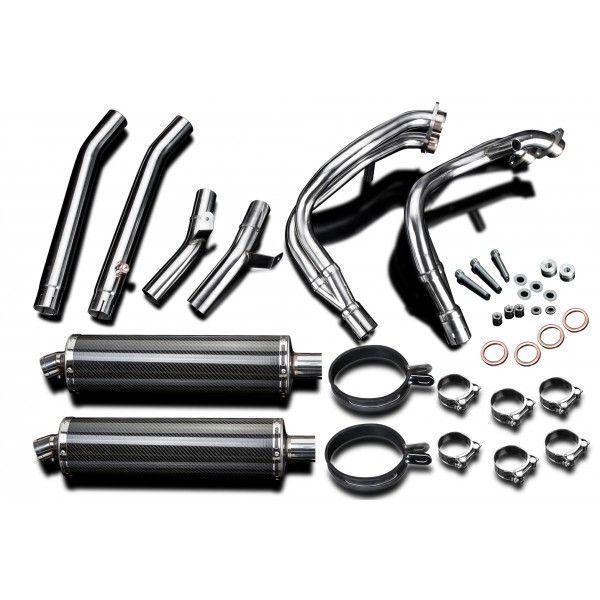 Delkevic volledig systeem Oval Carbon 450mm - GSX1300R HAYABUSA 1999-2007