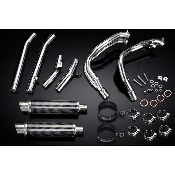 Delkevic volledig systeem Round Carbon 350mm - GSX1300R HAYABUSA 1999-2007