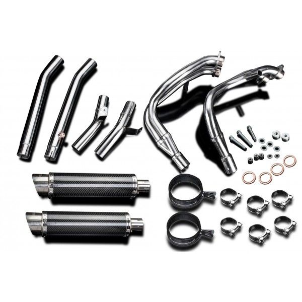 Delkevic volledig systeem Round Carbon 350mm - GSX1300R HAYABUSA 1999-2007
