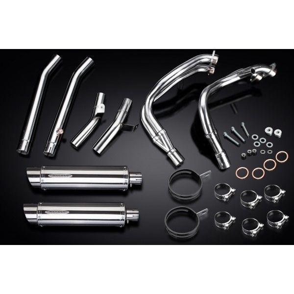 Delkevic volledig systeem Round RVS 350mm - GSX1300R HAYABUSA 1999-2007
