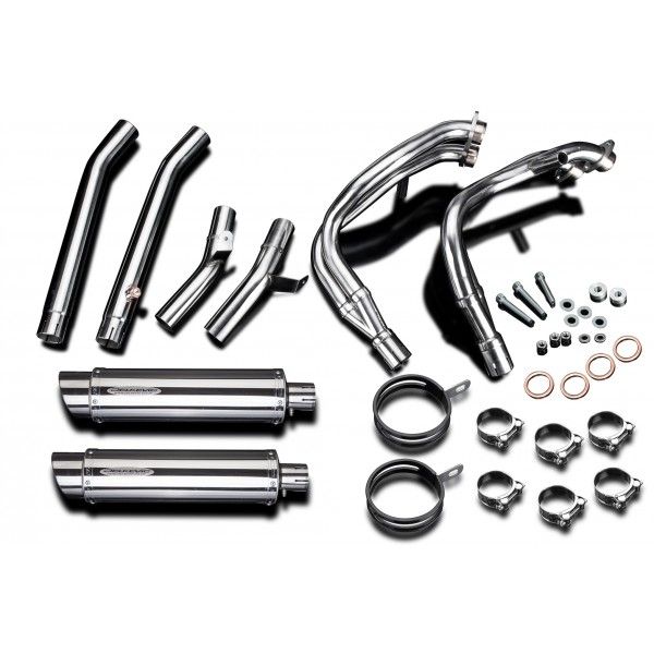 Delkevic volledig systeem Round RVS 350mm - GSX1300R HAYABUSA 1999-2007