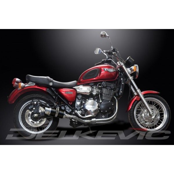 Delkevic slip-on kit Round Carbon 200mm - LEGEND (1998-2001)