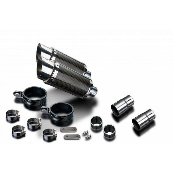 Delkevic slip-on kit Round Carbon 200mm - LEGEND (1998-2001)