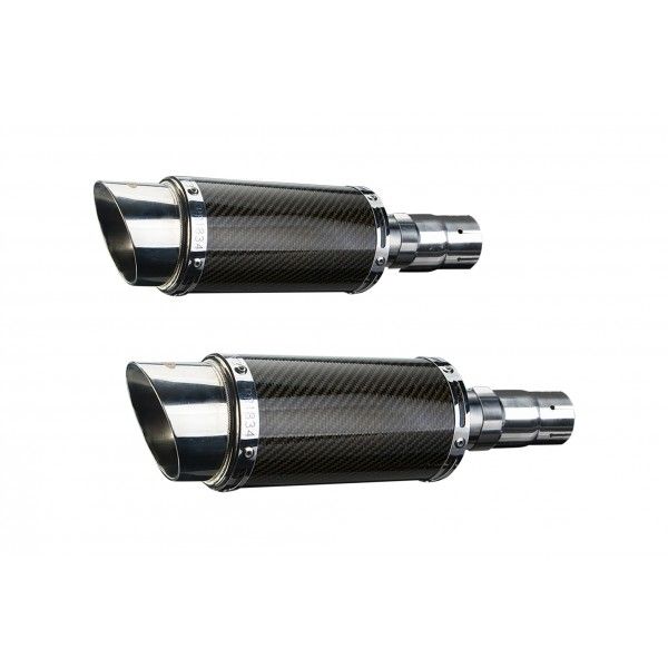 Delkevic slip-on kit Round Carbon 200mm - LEGEND (1998-2001)