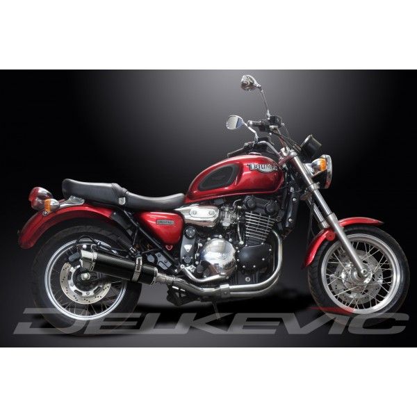 Delkevic slip-on kit Round Carbon 350mm - LEGEND (1998-2001)