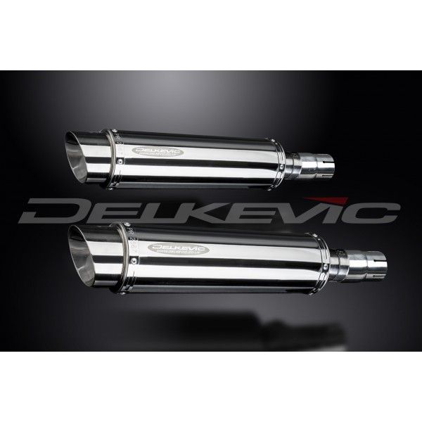 Delkevic slip-on kit Round RVS 350mm - LEGEND (1998-2001)
