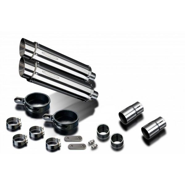 Delkevic slip-on kit Round RVS 350mm - LEGEND (1998-2001)