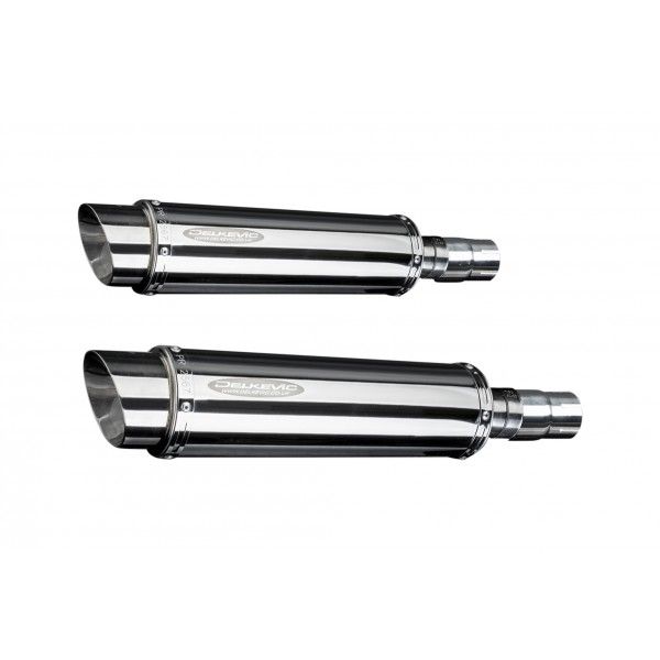 Delkevic slip-on kit Round RVS 350mm - LEGEND (1998-2001)