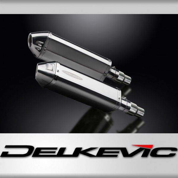 Delkevic slip-on kit Tri-Oval RVS 320mm - Speed Triple 1050 (2011-2014)