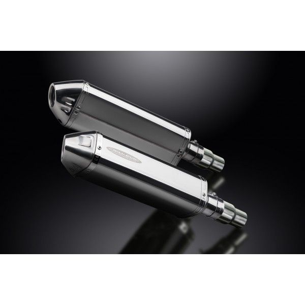 Delkevic slip-on kit Tri-Oval RVS 320mm - Speed Triple R 1050 (2012-2016)