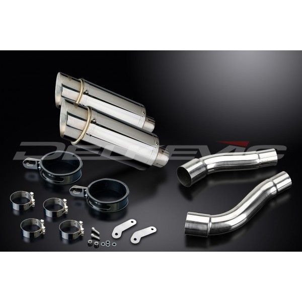 Delkevic slip-on kit Round RVS 200mm - Street Triple R (2009-2012)