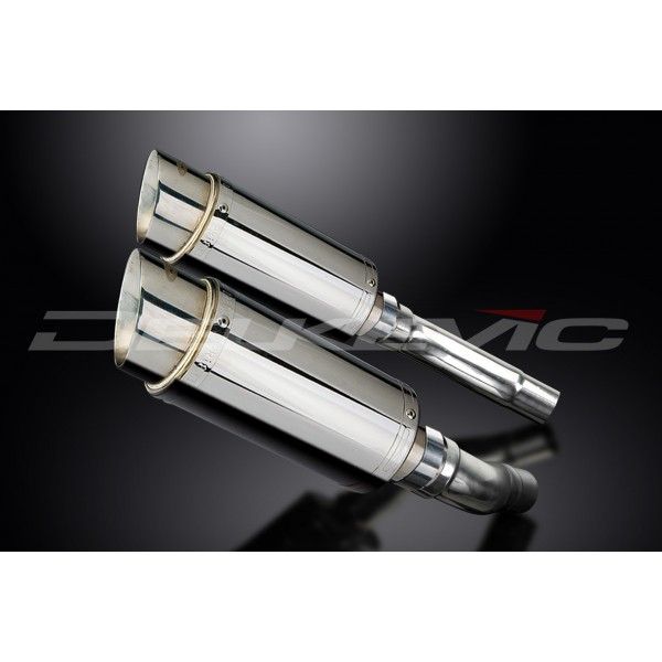 Delkevic slip-on kit Round RVS 200mm - Street Triple R (2009-2012)