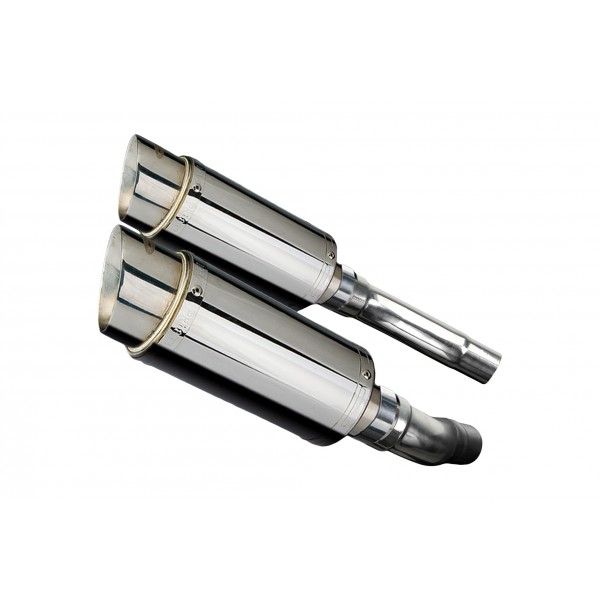 Delkevic slip-on kit Round RVS 200mm - Street Triple R (2009-2012)