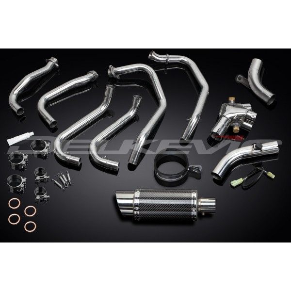 Delkevic volledig systeem Round Carbon 200mm - VFR800Fi (1998-2001)