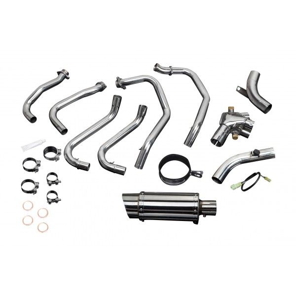 Delkevic volledig systeem Round RVS 200mm - VFR800Fi (1998-2001)