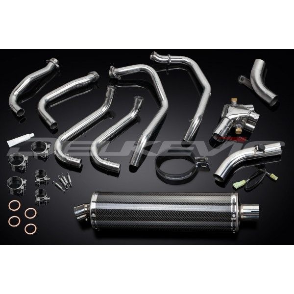 Delkevic volledig systeem Oval Carbon 450mm - VFR800Fi (1998-2001)
