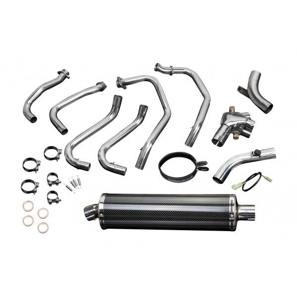 Delkevic volledig systeem Oval Carbon 450mm - VFR800Fi (1998-2001)