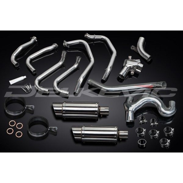 Delkevic volledig systeem Round RVS 200mm - VFR800 VTec (2002-2013)