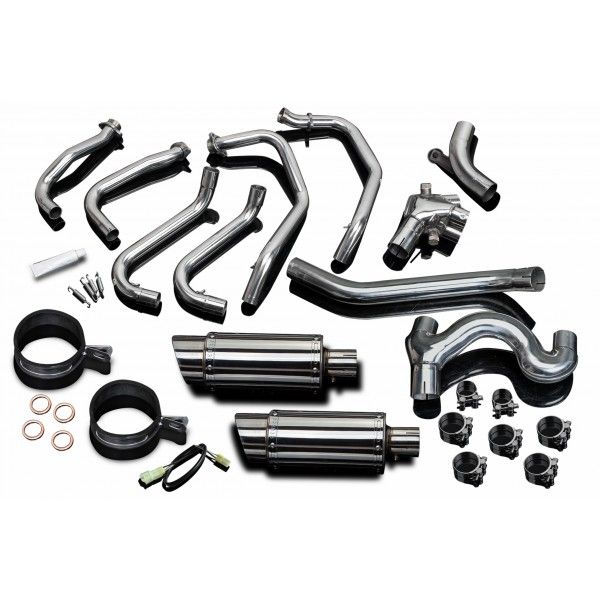 Delkevic volledig systeem Round RVS 200mm - VFR800 VTec (2002-2013)