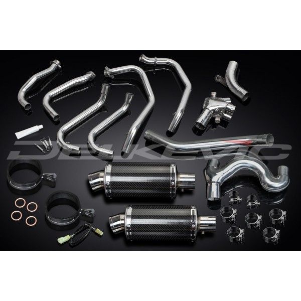 Delkevic volledig systeem Oval Carbon 225mm - VFR800 VTec (2002-2013)