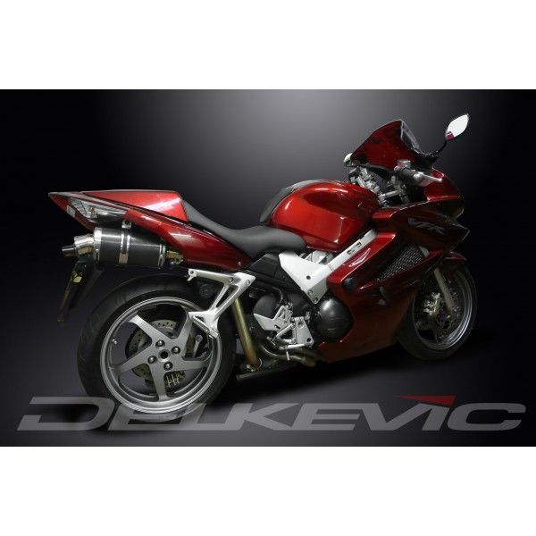 Delkevic volledig systeem Oval Carbon 225mm - VFR800 VTec (2002-2013)