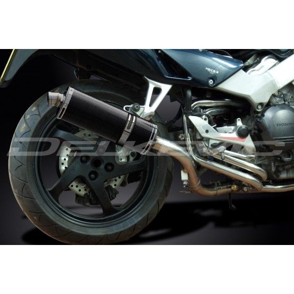 Delkevic volledig systeem Oval Carbon 350mm - VFR800Fi (1998-2001)