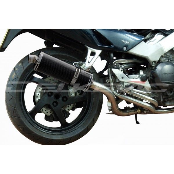 Delkevic volledig systeem Oval Carbon 350mm - VFR800Fi (1998-2001)