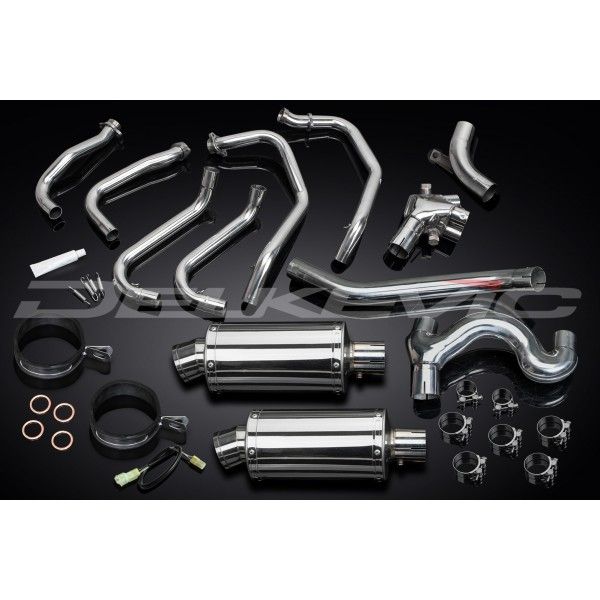 Delkevic volledig systeem Oval RVS 225mm - VFR800 VTec (2002-2013)