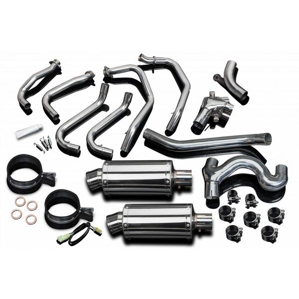 Delkevic volledig systeem Oval RVS 225mm - VFR800 VTec (2002-2013)