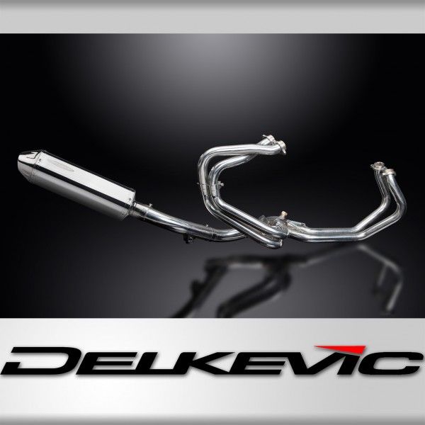 Delkevic volledig systeem Tri-Oval RVS 320mm - VFR800Fi (1998-2001)