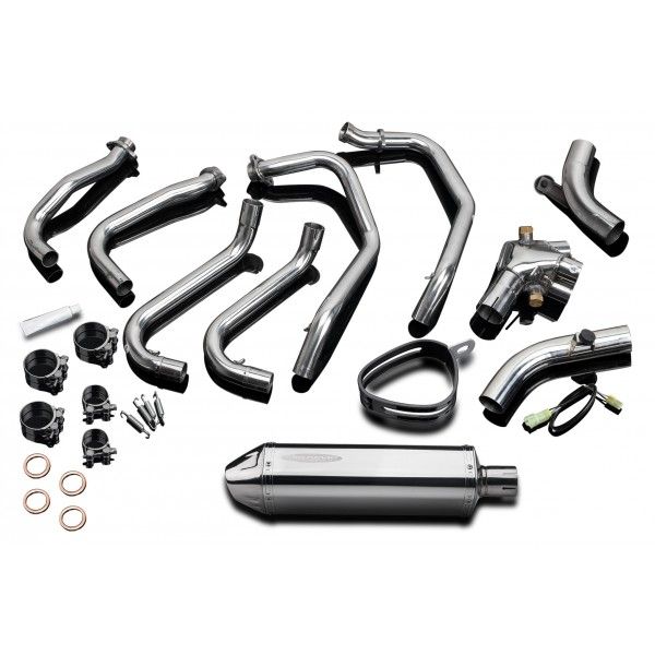 Delkevic volledig systeem Tri-Oval RVS 320mm - VFR800Fi (1998-2001)