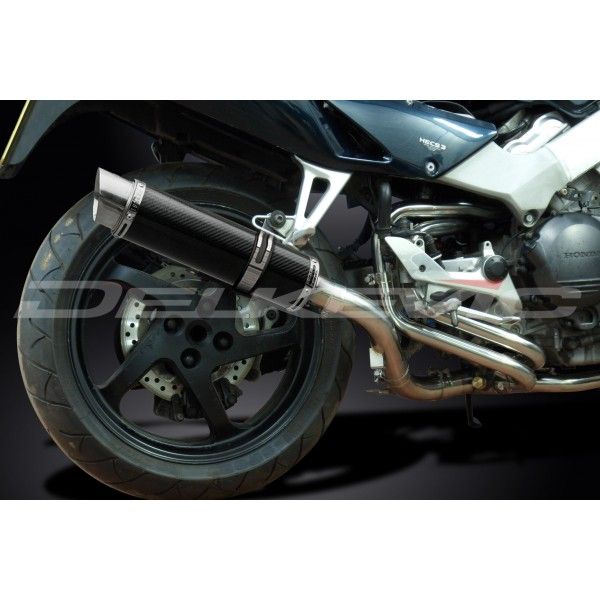 Delkevic volledig systeem Round Carbon 350mm - VFR800Fi (1998-2001)