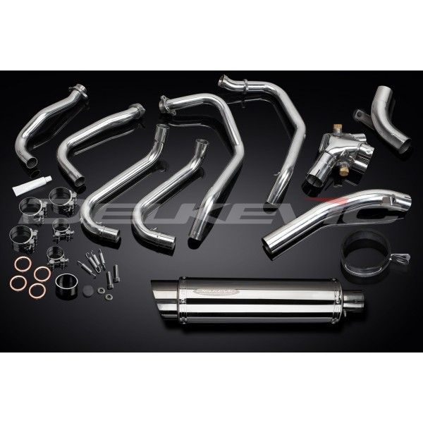 Delkevic volledig systeem Round RVS 350mm - VFR800Fi (1998-2001)