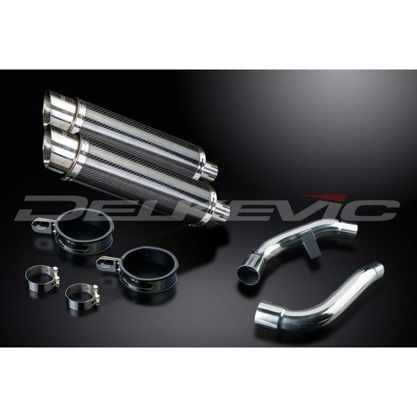 Delkevic slip-on kit Round Carbon 350mm - ST1100 PAN EUROPEAN 89-03